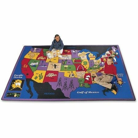 CARPETS FOR KIDS Discover America Area Rug, 8ft 4inx11ft 8in, Multi CPT1412